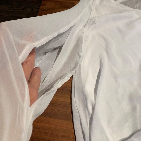 Dress, coverup, knee length, sheer, lined, unstructured, one size - Picture 4 of 16